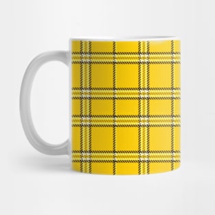 Yellow Plaid Retro 90s Pattern Mug